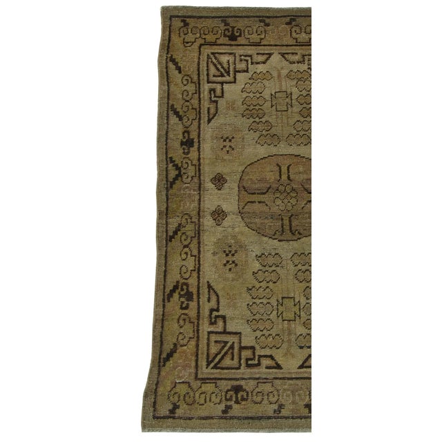 1900s Antique Khotan Samarkand Rug-2'5'' X 4'7'' For Sale - Image 4 of 6