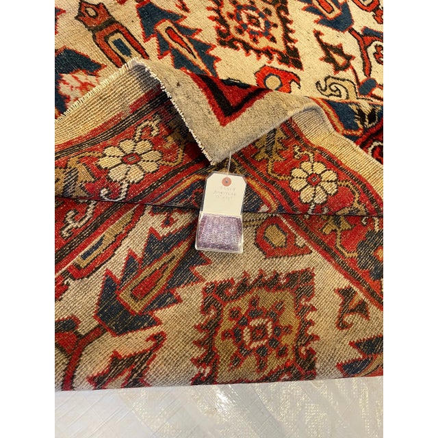 Beige Antique Indian Amritsar Rug with Floral Design For Sale - Image 8 of 9