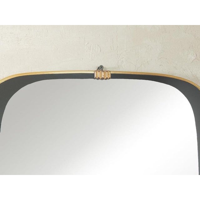 Vintage Modernist Italian Mirror, 1950s For Sale - Image 4 of 6