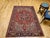 1900 - 1909 Antique Persian Heriz Serapi Rug, Hand-Knotted Wool, Geometric Pattern, Brick-Red & Blue, 5x7 For Sale - Image 5 of 18