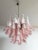 Italian Petals Chandelier in Pink and White Murano For Sale - Image 11 of 15