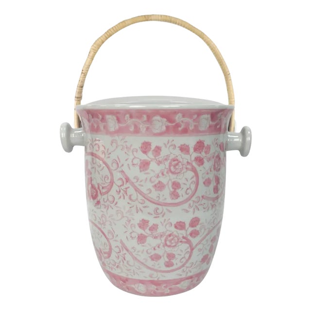Pink Rose Blossom Ice Bucket For Sale