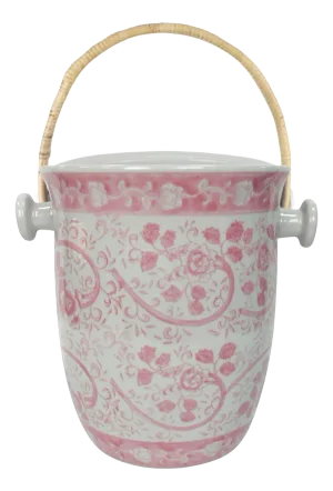 Pink Rose Blossom Ice Bucket