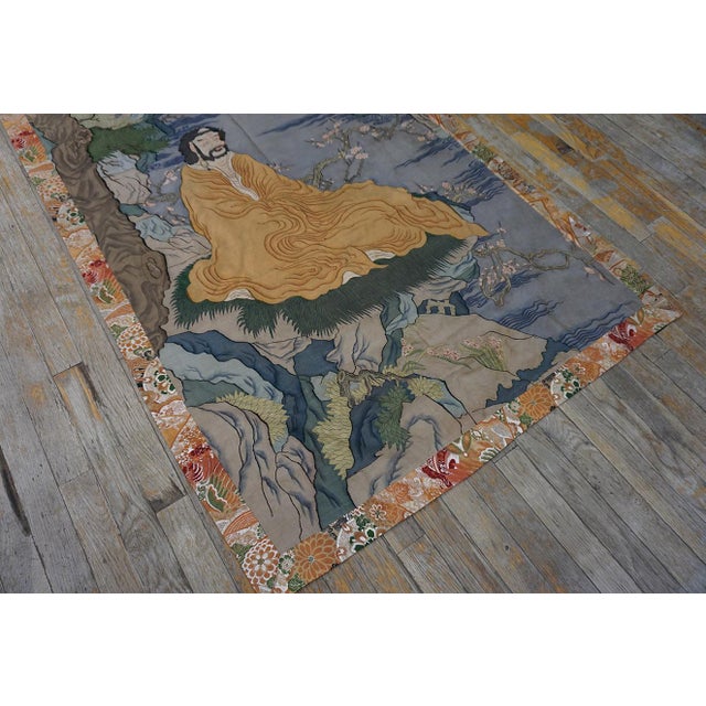 Majestic Multi Color With Figurative Design Antique Chinese Textile For Sale In New York - Image 6 of 12