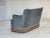 Blue Vintage Danish Two-Seater Sofa in Furniture Velour and Beech, 1960s For Sale - Image 8 of 18