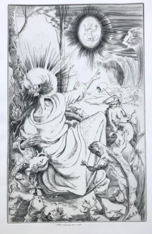 1983 Figurative Fantasy Artist's Proof Etching