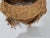 Brown Bohemian Wicker Frog Storage Basket With Glass Marble Eyes Olivier Cajon Attrib. For Sale - Image 8 of 9