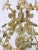 Vintage Mid 20th Century Decorative Floral Brass Pendant Chandelier For Sale In New York - Image 6 of 11