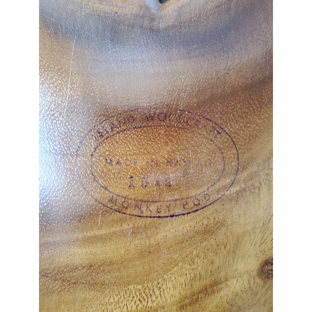 Leaf-Shaped Monkeypod Bowls - Pair For Sale In Monterey, CA - Image 6 of 6