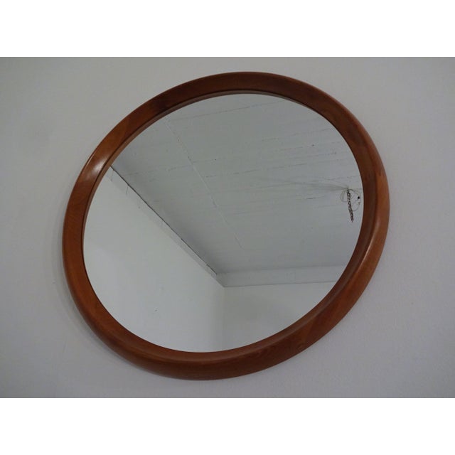 1960s Large Teak Mirror by Bernhard Pedersen for Viby J. Møbelfabrik, Denmark, 1960s For Sale - Image 5 of 13