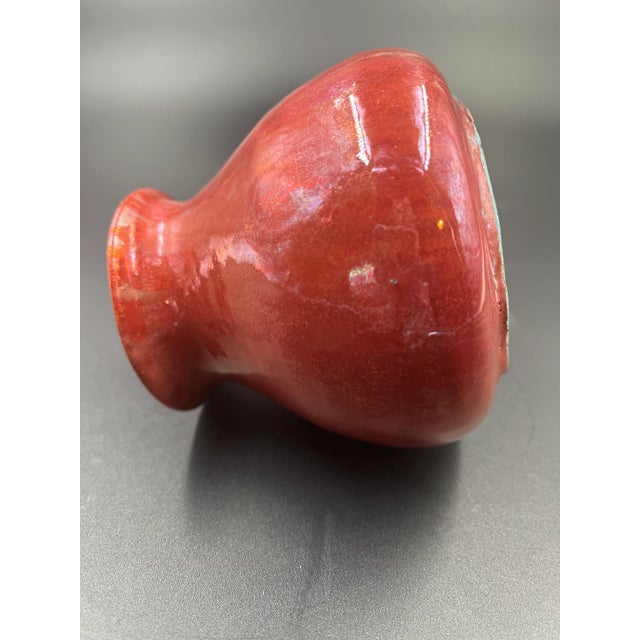 Ceramic Late 19th Century Earthenware Glazed Delft Petite Pottery Vase For Sale - Image 7 of 13