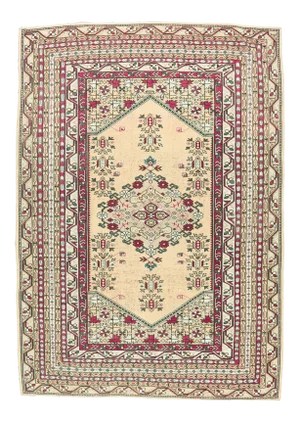 Turkish Vintage Handmade Wool Rug