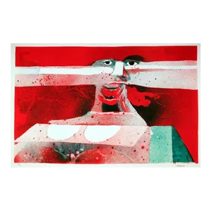 Untitled, Portrait 2, Hans Graeder Lithograph