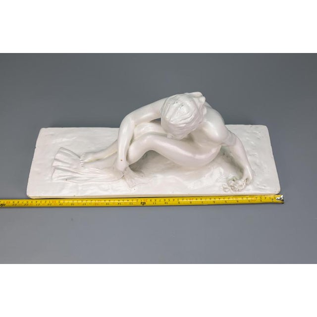 Mid-Century White Ceramic Figurative Sculpture, ca. 1950s For Sale - Image 14 of 18