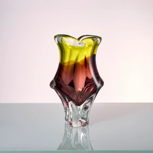 1970s Vintage German Glass Vase by Joska Kristal, 1970s For Sale - Image 5 of 5