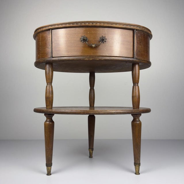 Vintage Wooden Nightstand, Italy, 1950s For Sale - Image 18 of 18
