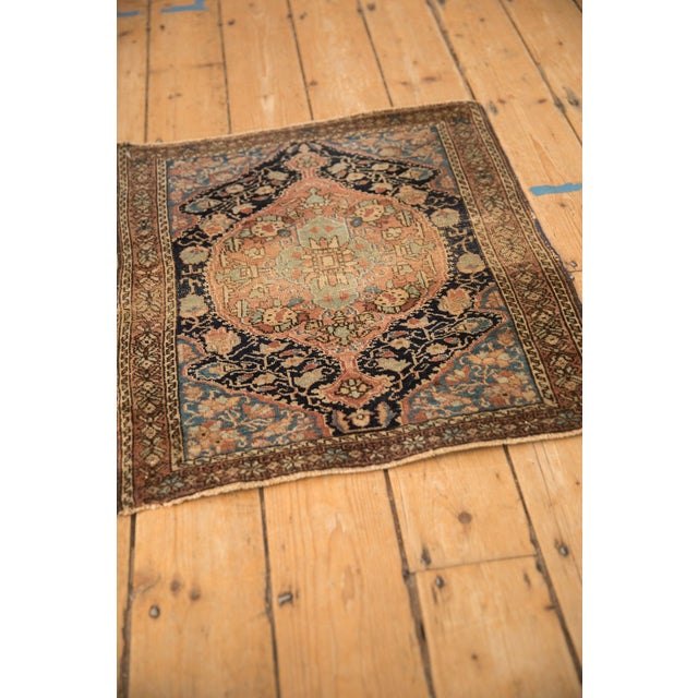 Shabby Chic Antique Sarouk Square Rug Mat - 2' x 2'4" For Sale - Image 3 of 8