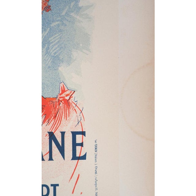 Jules Cheret, Sarah Bernhardt (La Diaphane), 1897, Original Lithograph For Sale - Image 8 of 9