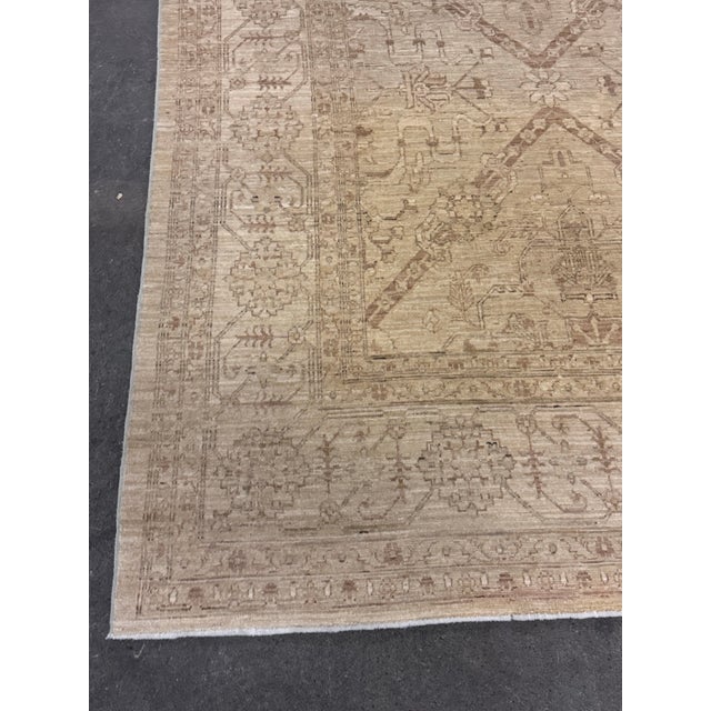 Turkish 8ft 3in × 10ft 11in Gallery Ephesus Oushak Area Rug in Taupe Tones For Sale - Image 3 of 12