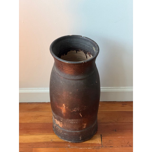 Large African Folk Art Earthenware Vessel | Early 20th Century For Sale - Image 9 of 15