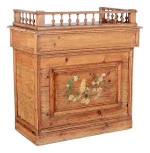 Rustic Country French Pine Counter Cabinet