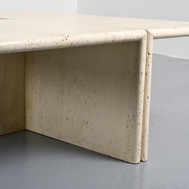 Travertine Coffee Tables, Italy, 1970s, Set of 4 For Sale - Image 9 of 15