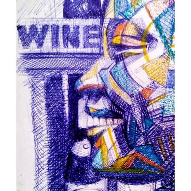 "Tiv Chi", Ballpoint Pen Drawing on Paper, 2020 For Sale - Image 6 of 7