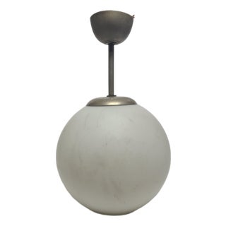 Art Deco Communist Pendant Lamp, Poland, 1960s For Sale