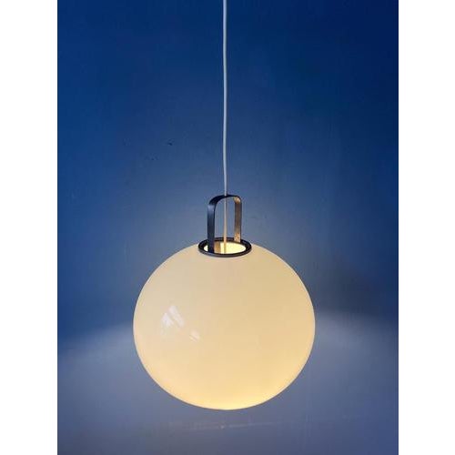 White Vintage Mushroom Pendant Lamp For Sale - Image 8 of 13