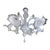 Venetian Transparent and Milky-White Murano Style Glass Chandelier with Flowers and Leaves from Simoeng For Sale - Image 14 of 14