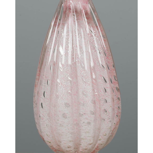 Metal 1950s Mid-Century Modern Murano Glass Lamp by Barovier & Toso, Italy For Sale - Image 7 of 13
