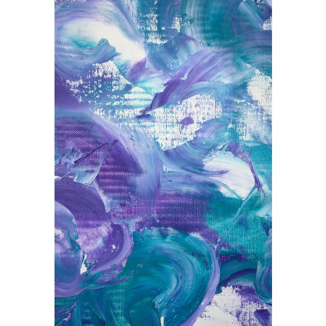 "Oil Painting 14" Large Abstract Oil Painting by Simon Findlay For Sale - Image 4 of 6