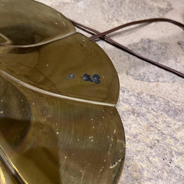 Mid Century Modern Stiffel Tulip Torchiere Brass Floor Lamp Chicago For Sale - Image 10 of 16