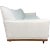 Mid-Century Modern Mid Century Tuxedo Sofa in White Boucle For Sale - Image 3 of 9