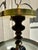 Vintage Flush Mount Fixture With Vintage Glass Shade For Sale - Image 9 of 9