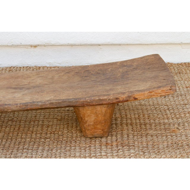 Wood Antique Rustic African Senufo Bench For Sale - Image 7 of 10