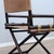 Beige Vintage Bamboo and Leather Director's Chair from McGuire, 1950s For Sale - Image 8 of 15