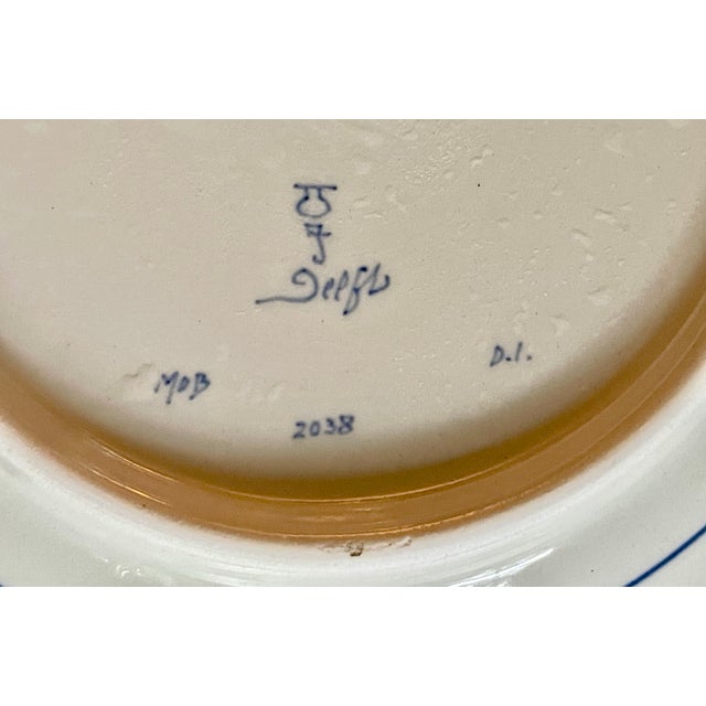 Royal Delft Classic Hand Painted Plate For Sale In New York - Image 6 of 6