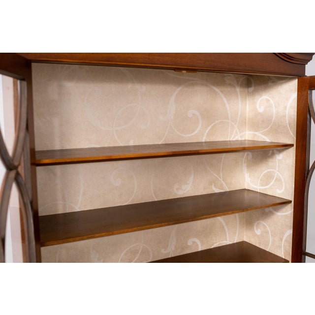 1950s Biggs Ball & Claw Chippendale Mahogany Secretary Desk For Sale - Image 5 of 18