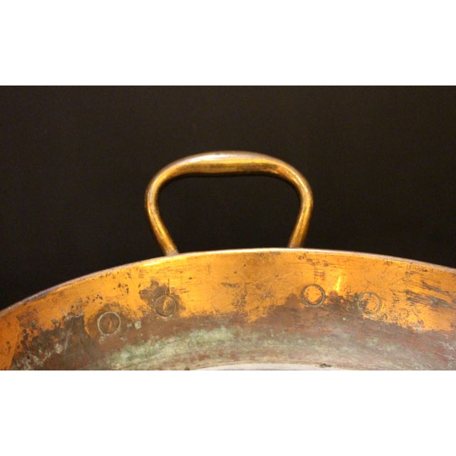 Mid 19th Century Mid-19th Century English Oval Copper Fisher Boiler With Brass Handles For Sale - Image 5 of 6