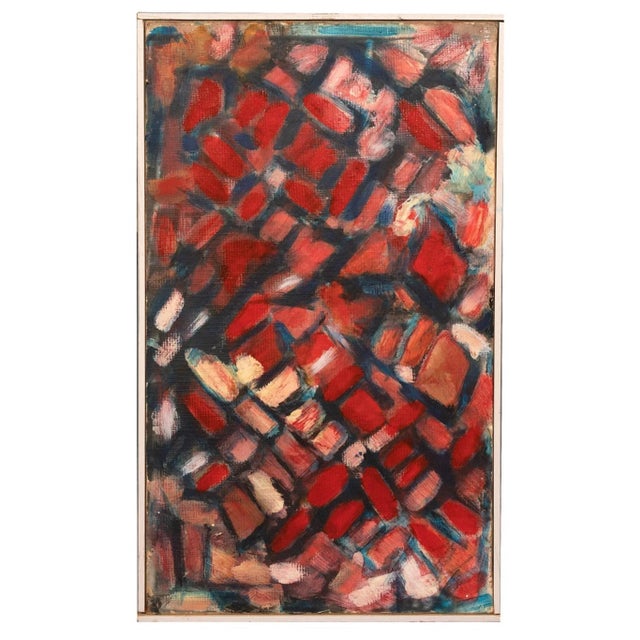 Giorgio Lo Fermo - Red Reticulum - Original Oil Paint - 2012 For Sale - Image 4 of 4