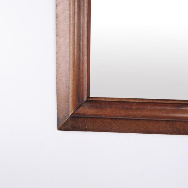 Mirror with Walnut Frame, 1890s For Sale - Image 5 of 7