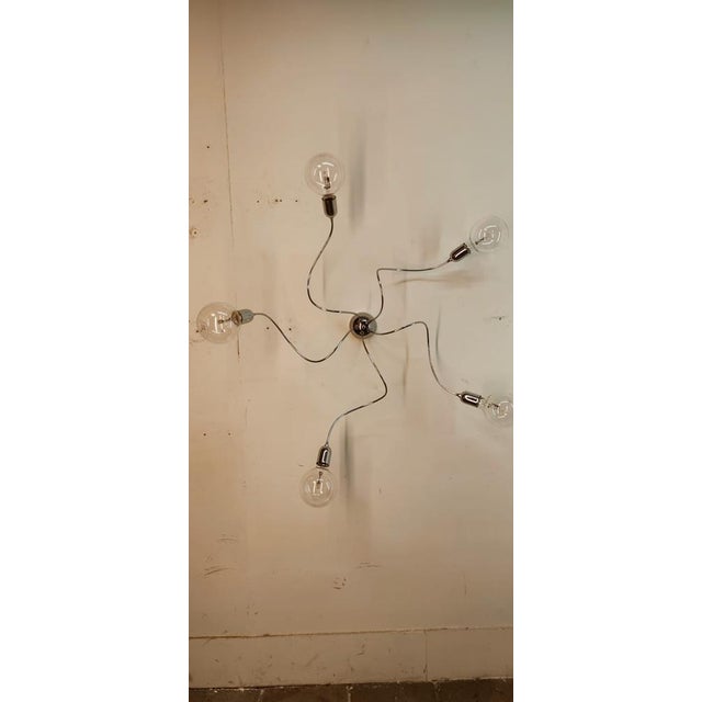 Adjustable 5-Light Sputnik Ceiling Lamp For Sale - Image 9 of 16