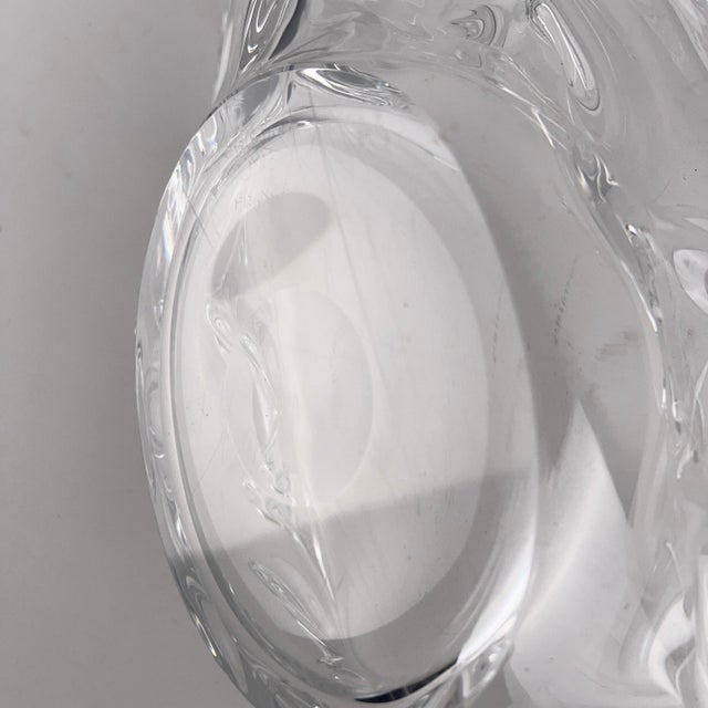 Glass Vintage Crystal Glass Bowl, France, 1970s For Sale - Image 7 of 9