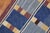 Blue Vintage Zabihi Collection Scandinavian Abstract Kilim - 3' x 3'7" For Sale - Image 8 of 9