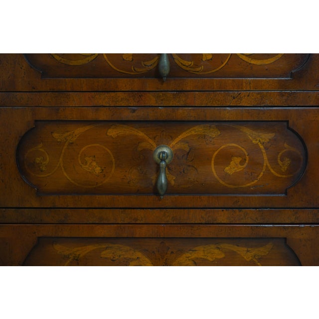 Maitland Smith Italian Neoclassical Style Inlaid Chest For Sale - Image 12 of 18