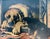 Realism Vintage Canvas on Board Print of Dogs Enjoying a Bone For Sale - Image 3 of 6