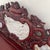 Chestnut Chinese Carved Hardwood Dragon Settee With Three Dali Dreamstone Marble Panels, Mid-20th Century For Sale - Image 8 of 12