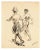 Women - Original China Ink and Watercolor by J.L. Rey Vila - 1950s 1950s For Sale - Image 3 of 3