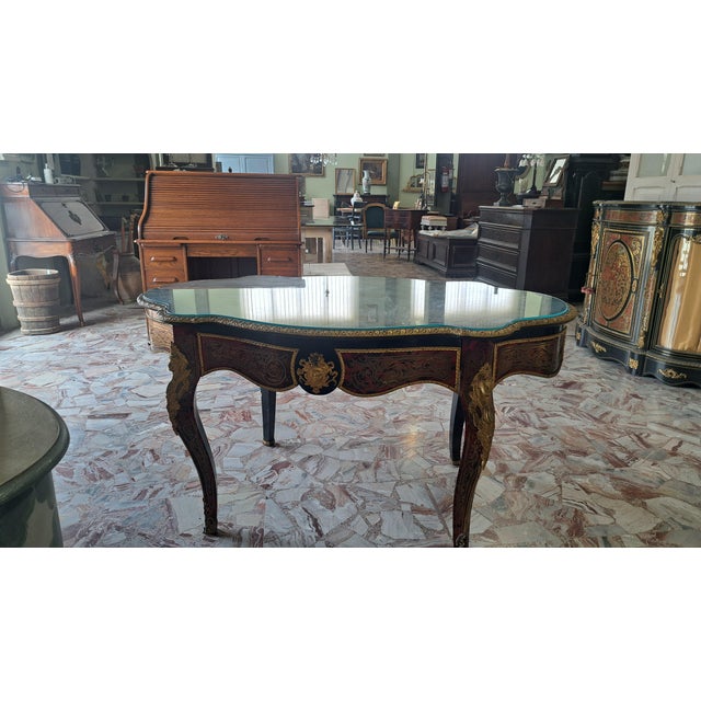 French Boulle Table, 1890s For Sale - Image 3 of 3